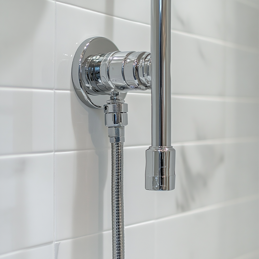 Modern light fixture installed in a stylish interior